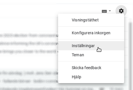 Gmail Inställningar
